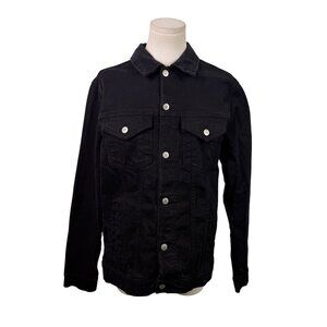 Zara Women’s Black Jean Jacket  Stylish Casual Outerwear Size S- New